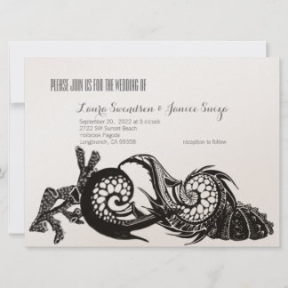 Marine Sketch Invitation