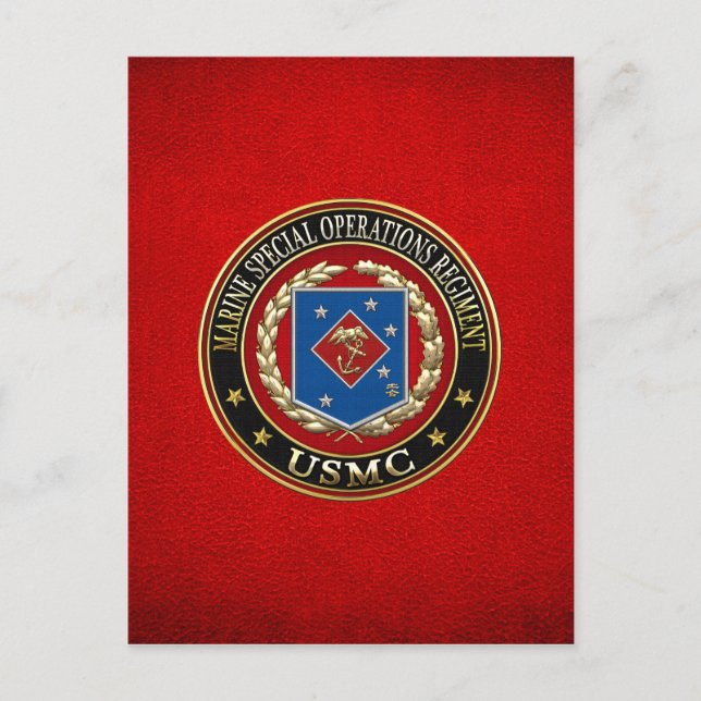 Marine Special Operations Regiment (MSOR) [3D] Postcard (Front)