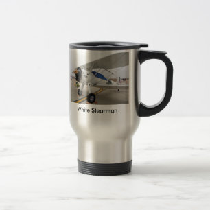 Marine Stearman, White Stearman Travel Mug