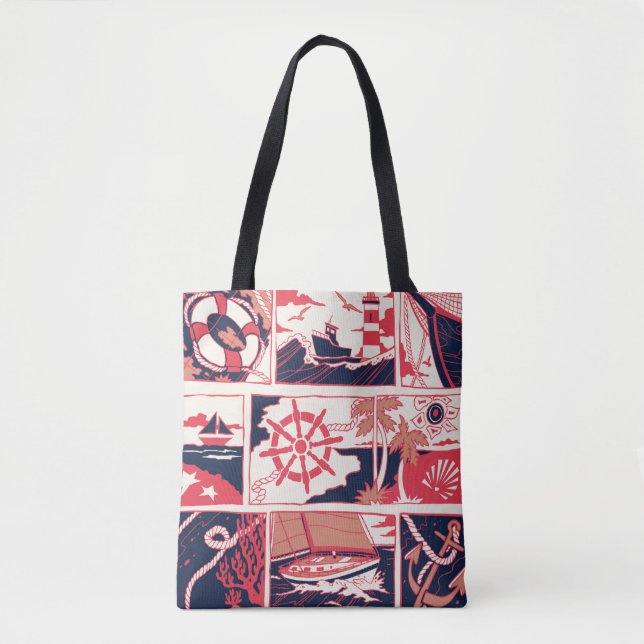 Marine story tote bag (Front)