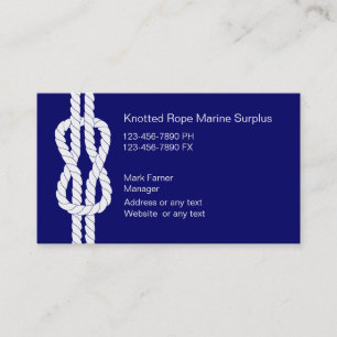 Marine Supplies Business Cards