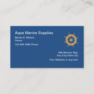 Marine Supply Business Cards
