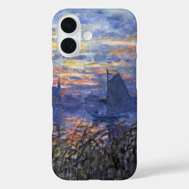Marine View with a Sunset by Claude Monet Case-Mate iPhone Case (Back)