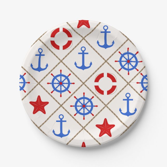 Marine walk . paper plate (Front)