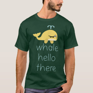 Marine Whale Hello There Funny Shark Marine Orca  T-Shirt