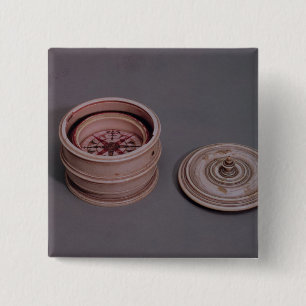 Mariner's compass in an ivory case 15 cm square badge