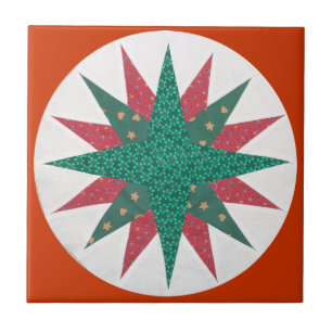 Mariner's Compass Quilt Tile