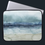 Mariner's Mist - Shoreline Laptop Sleeve<br><div class="desc">Mariner's Mist I by Grace Popp. Features a shoreline with inky blue hues and tones and a hazy sky.</div>
