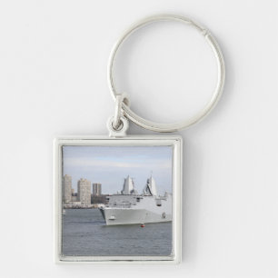 Marines and sailors man the rails key ring