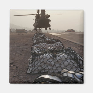 Marines attach sling loads magnet