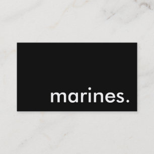 marines. business card