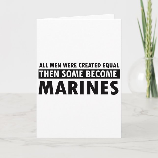 Marines designs card (Front)