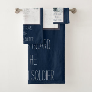 Marines - Guarding of the Unknown Soldier Bath Towel Set