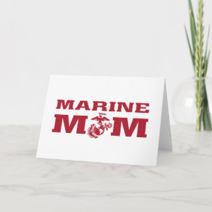 Marines Mum Note Card