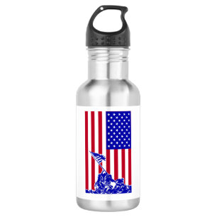 Marines Raising American Flag 532 Ml Water Bottle