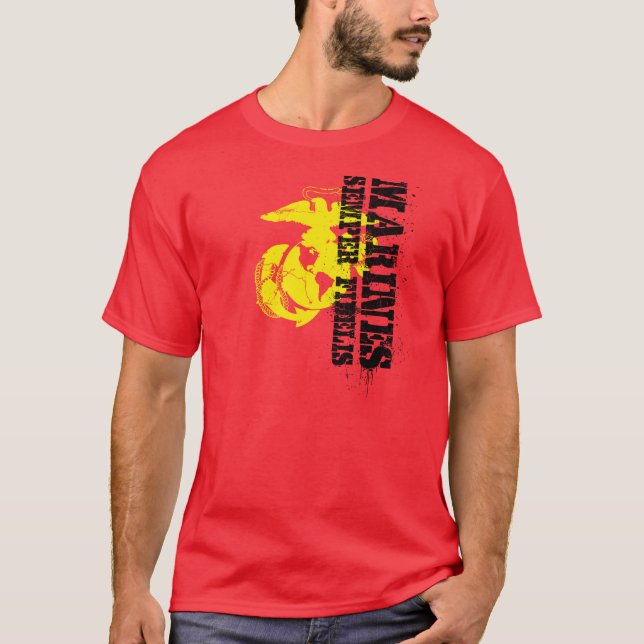 MARINES- SEMPER FIDELIS T-Shirt (Front)