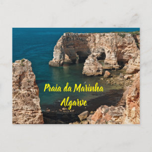 Marinha Beach in Lagoa, Algarve. Portugal Postcard