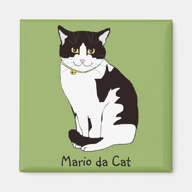 Mario da Cat Magnet (Front)