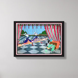Marionette Curtsy CHANGE COLOR ~ Wrapped Canvas