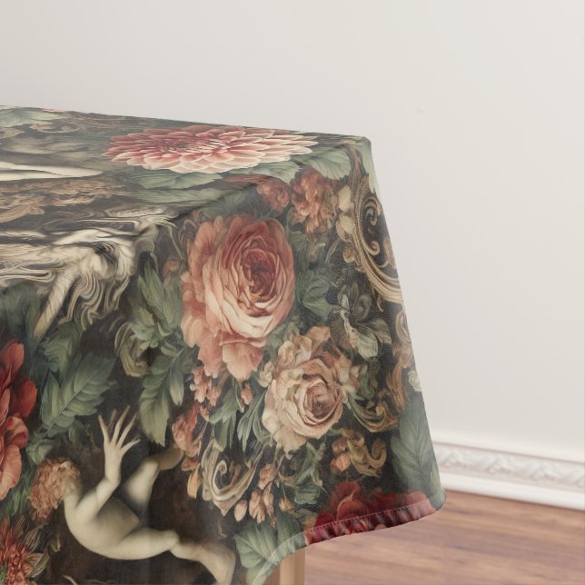Marionettes for the Damned – Gothic Large Pattern Tablecloth (In Situ)
