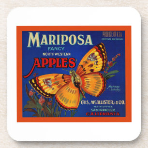 Mariposa Apples Coaster