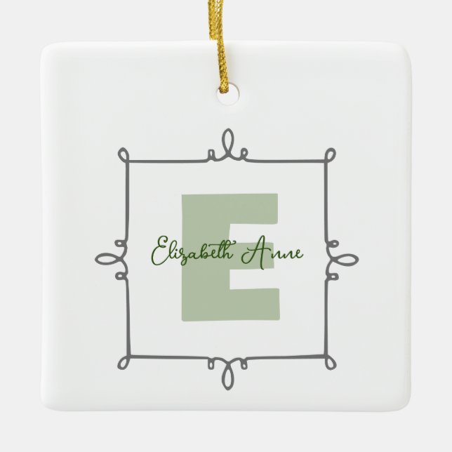 Mariposa  ceramic ornament (Front)