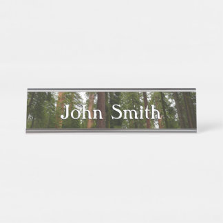 Mariposa Grove in Yosemite National Park Desk Name Plate