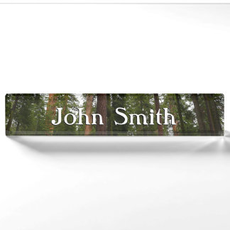 Mariposa Grove in Yosemite National Park Nameplate