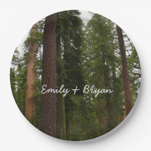 Mariposa Grove in Yosemite National Park Paper Plate