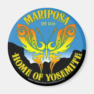 Mariposa Magnet 1 Round