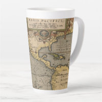 Maris Pacifici Antique Americas Map