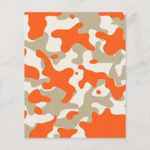 marisaL-camo013 ORANGE TAN BEIGE CAMOUFLAGE PATTER Flyer