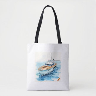 "Maritime Adventure Tote Bag: Comic Style with Yac Bag
