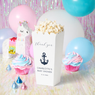 Maritime Anchor Baby Shower Custom Thank You Favour Box