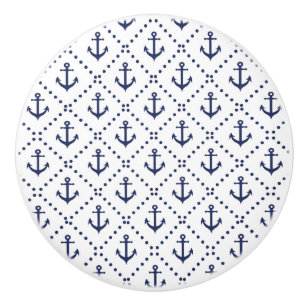 Maritime Anchor Ceramic Knob