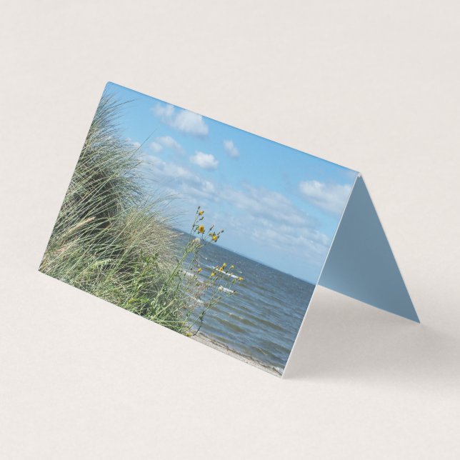 Maritime beach landscape office business card (Front)