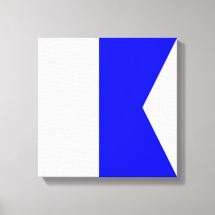 Maritime Flag A — Alpha Canvas Print
