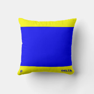 Maritime Flag D — Delta Cushion