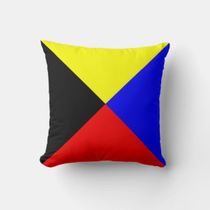 Maritime Flag Z — Zulu Cushion