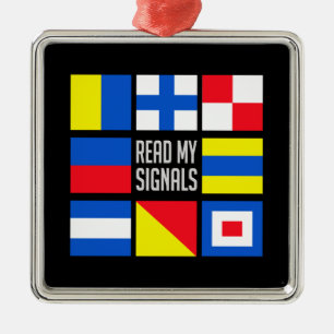 Maritime flags ornament