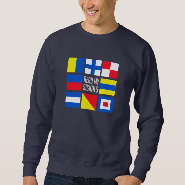 Maritime flags shirt - choose style & colour (Front)