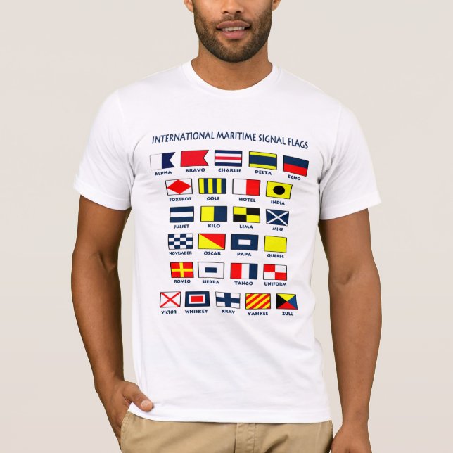 Maritime flags T-Shirt (Front)