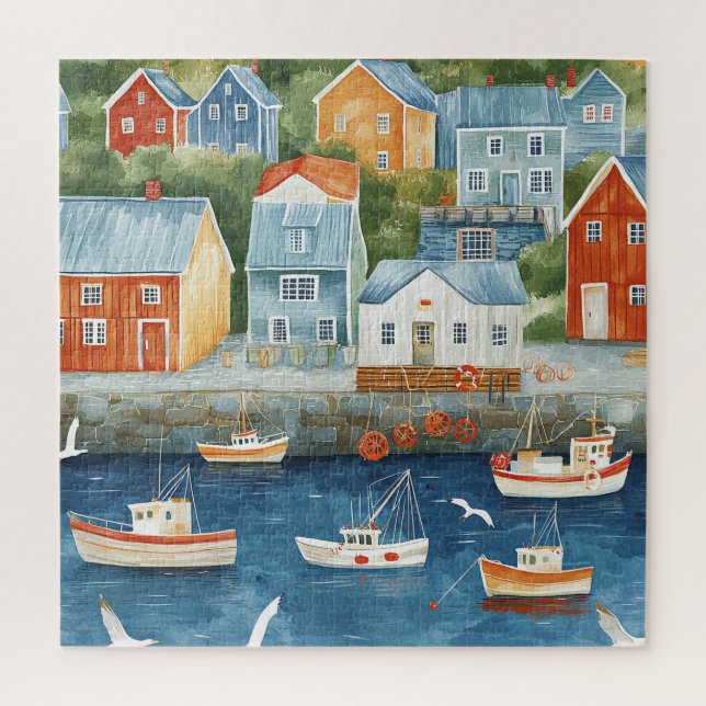 Maritime Hamlet Jigsaw Puzzle (Vertical)
