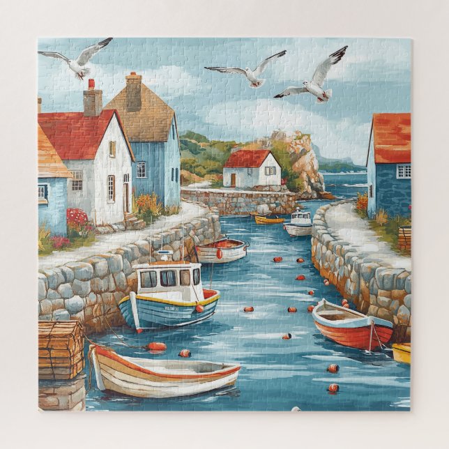 Maritime Hamlet Jigsaw Puzzle (Vertical)