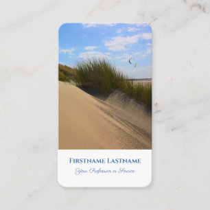 Maritime holiday tour sand dune travel agent style business card