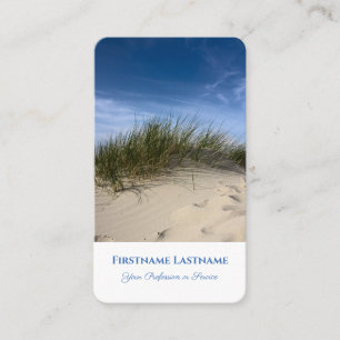 Maritime holiday tour sand dune travel agent style business card