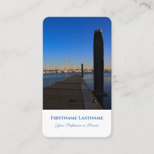 Maritime marina yacht pier travel agent tourism business card