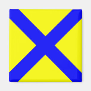 maritime nautical alphabet number five symbol flag magnet