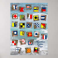 Maritime Nautical Letter Flags