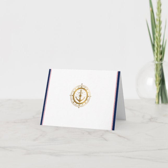Maritime Print  Note Card (Front)